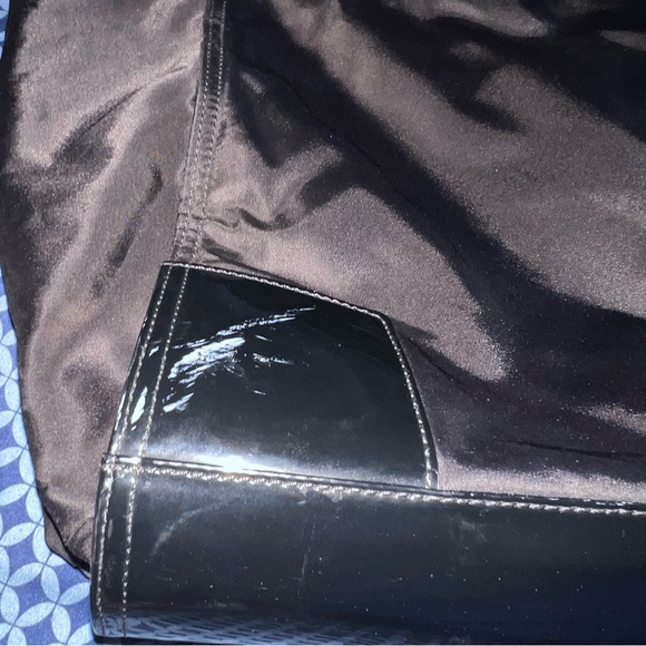 TORY BURCH ELLA Black Nylon and Patent Leather Ella Tote Bag - Picture 15 of 16